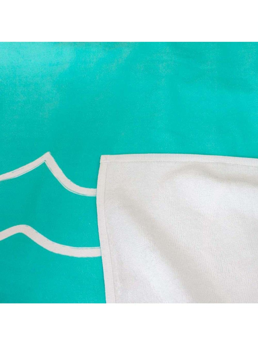 Clothing * | Dtl Surf Co. Huge Beach Towel Aqua Down-The-Line-Surf-Co Exclusive