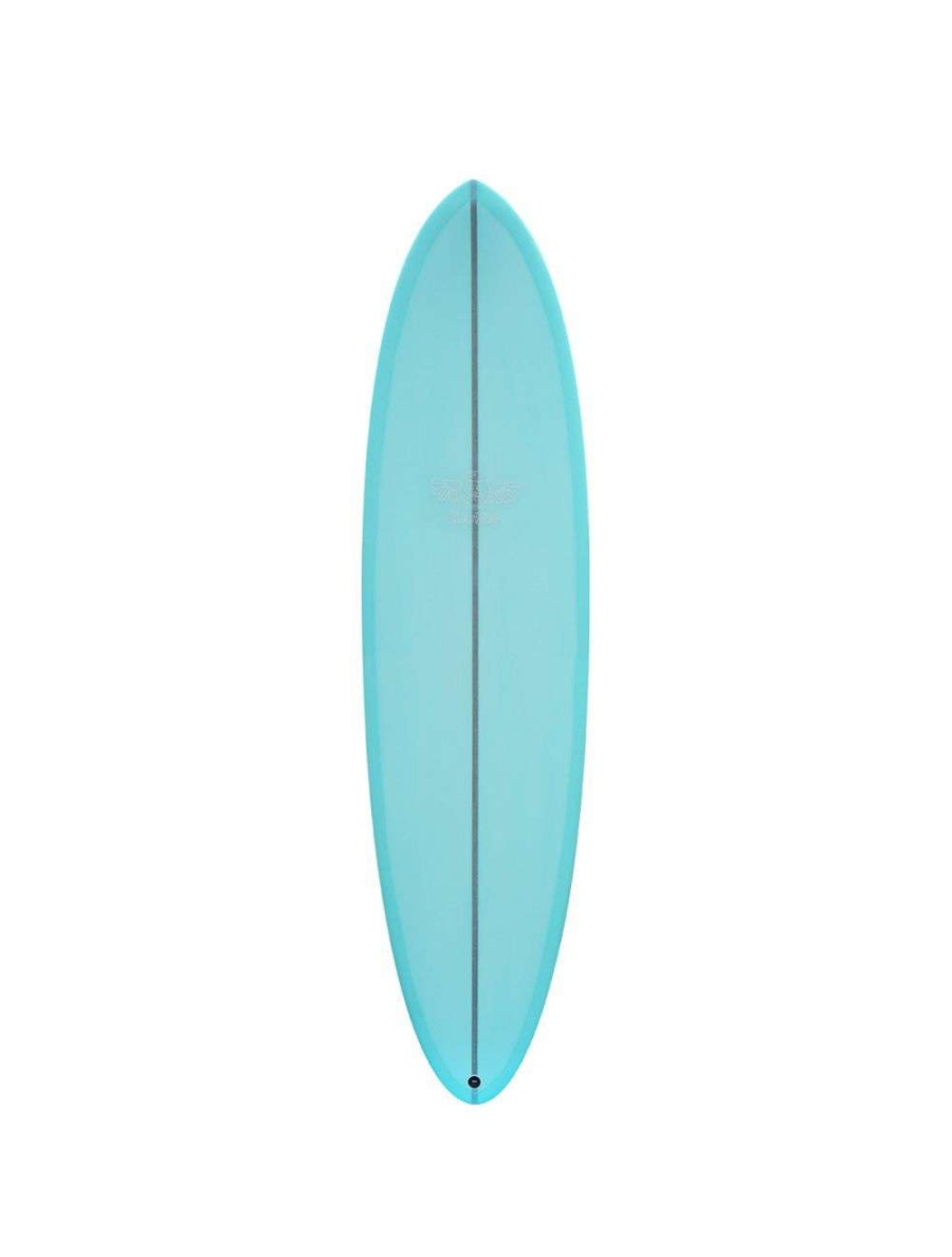 Surfboards * | Jim Banks 2+1 Surfboard 7'0 Vintage Aqua Jim-Banks-Surfboards 100% Guarantee