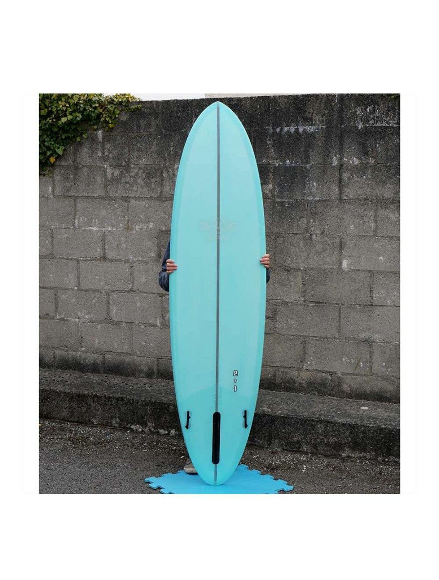 Surfboards * | Jim Banks 2+1 Surfboard 7'0 Vintage Aqua Jim-Banks-Surfboards 100% Guarantee