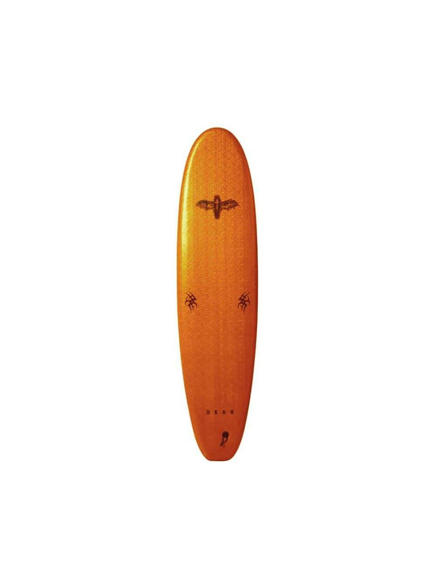 Surfboards * | Drag Coffin Single Fin 8'0 Softboard Orange/Black Drag-Surfboards Opening Sales