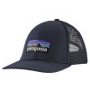 Clothing * | Patagonia P-6 Logo Lopro Trucker Hat Navy Blue 100% Guarantee