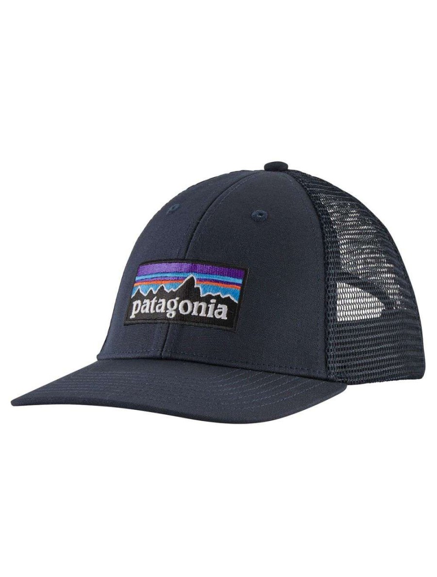 Clothing * | Patagonia P-6 Logo Lopro Trucker Hat Navy Blue 100% Guarantee