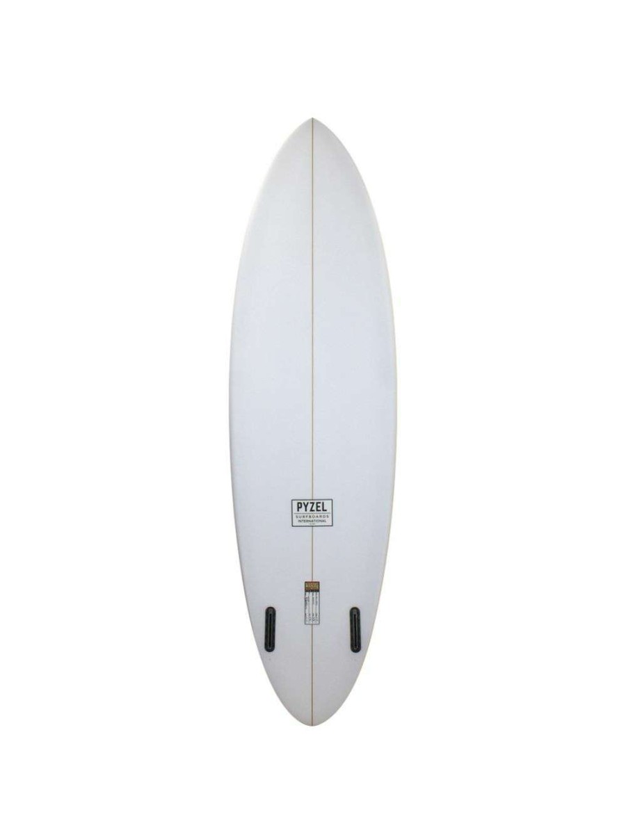 Surfboards * | Pyzel Mid Length Crisis Twin Surfboard Clear Pyzel-Surfboards Excellent