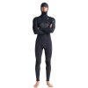 Wetsuits * | C-Skins Rewired 5/4Mm Hooded Chest Zip Wetsuit Anthracite/Black C-Skins-Wetsuits Crazy Deals