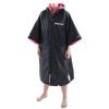 Wetsuits * | Dryrobe Advance Short Sleeve Changing Robe Medium Black/Pink Fashion