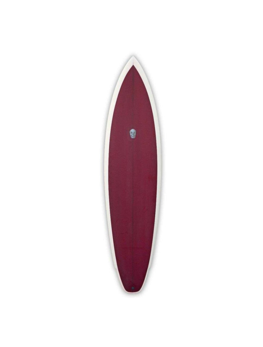 Surfboards * | Christenson Lane Splitter Mid Surfboard 7'6 Burgundy Best Price