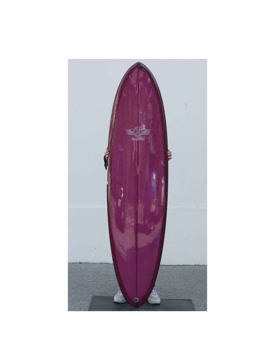 Surfboards * | Jim Banks 2+1 Surfboard 6'10" Dark Cherry Jim-Banks-Surfboards 100% Guarantee