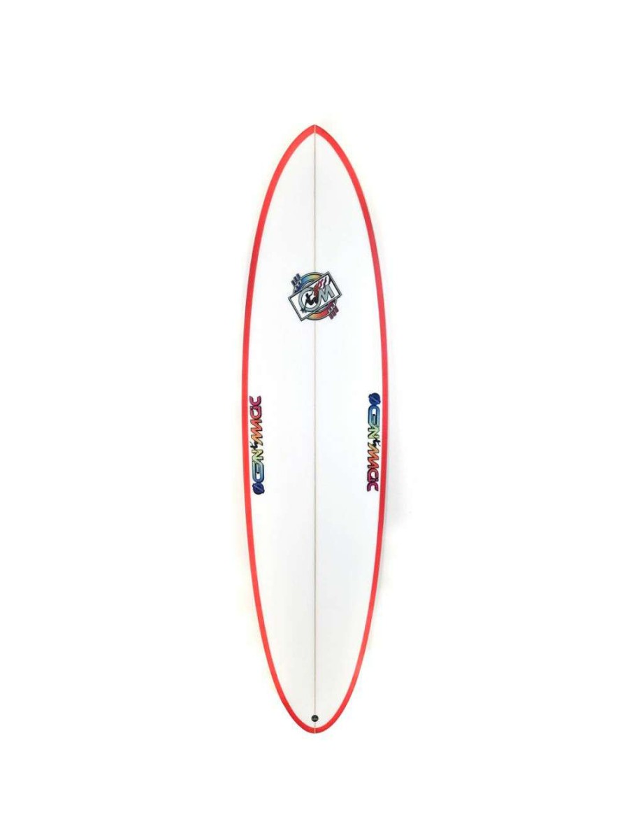 Surfboards * | Ocean Magic Om Max Surfboard Red Ocean-Magic Excellent