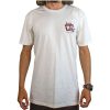 Clothing * | Dtl Surf Co. Beach Clean Tee Natural/Burgundy Down-The-Line-Surf-Co Exclusive