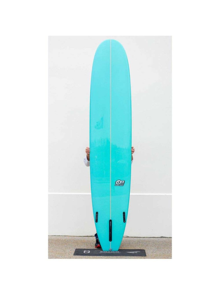 Surfboards * | Ocean Magic Om Nose Rider 9'6 Longboard Blue Gloss & Polish Ocean-Magic Classical