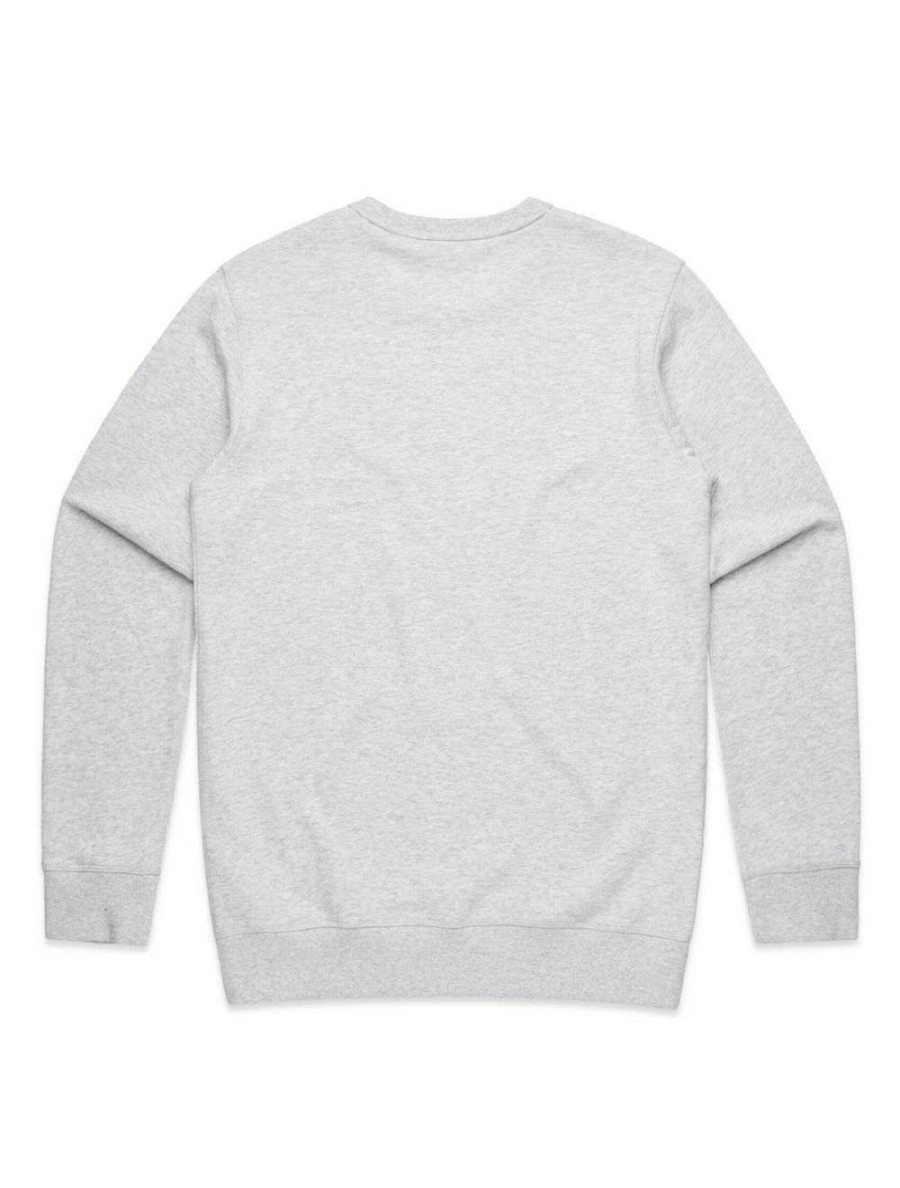 Clothing * | Dtl Surf Co. Crew Sweatshirt White Heather Down-The-Line-Surf-Co Discount Sale