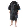 Wetsuits * | Dryrobe Advance Short Sleeve Changing Robe Large Black/Blue Crazy Deals