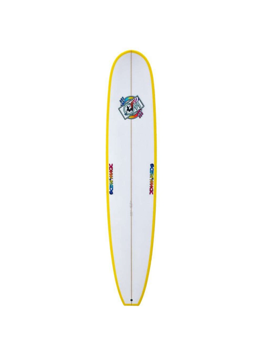 Surfboards * | Ocean Magic Om Nose Rider 9'6 Longboard Yellow Ocean-Magic Special Offers