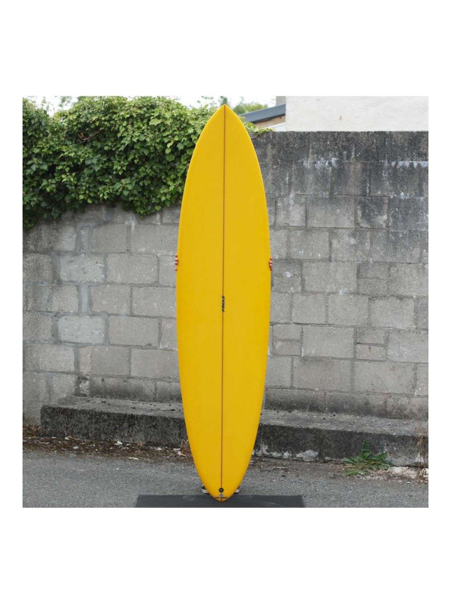 Surfboards * | Pukas Lady Twin Surfboard 7'6 Yellow Pukas-Surfboards New