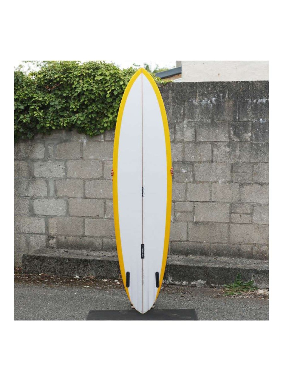 Surfboards * | Pukas Lady Twin Surfboard 7'6 Yellow Pukas-Surfboards New