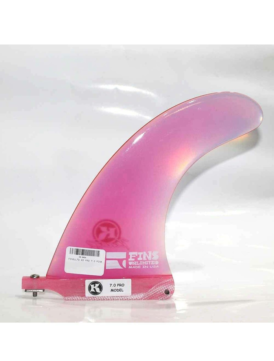 Surf Accessories * | Fins Unlimited Kd Pro Longboard Fin 6.5 Fins-Unlimited Special Offers Pink