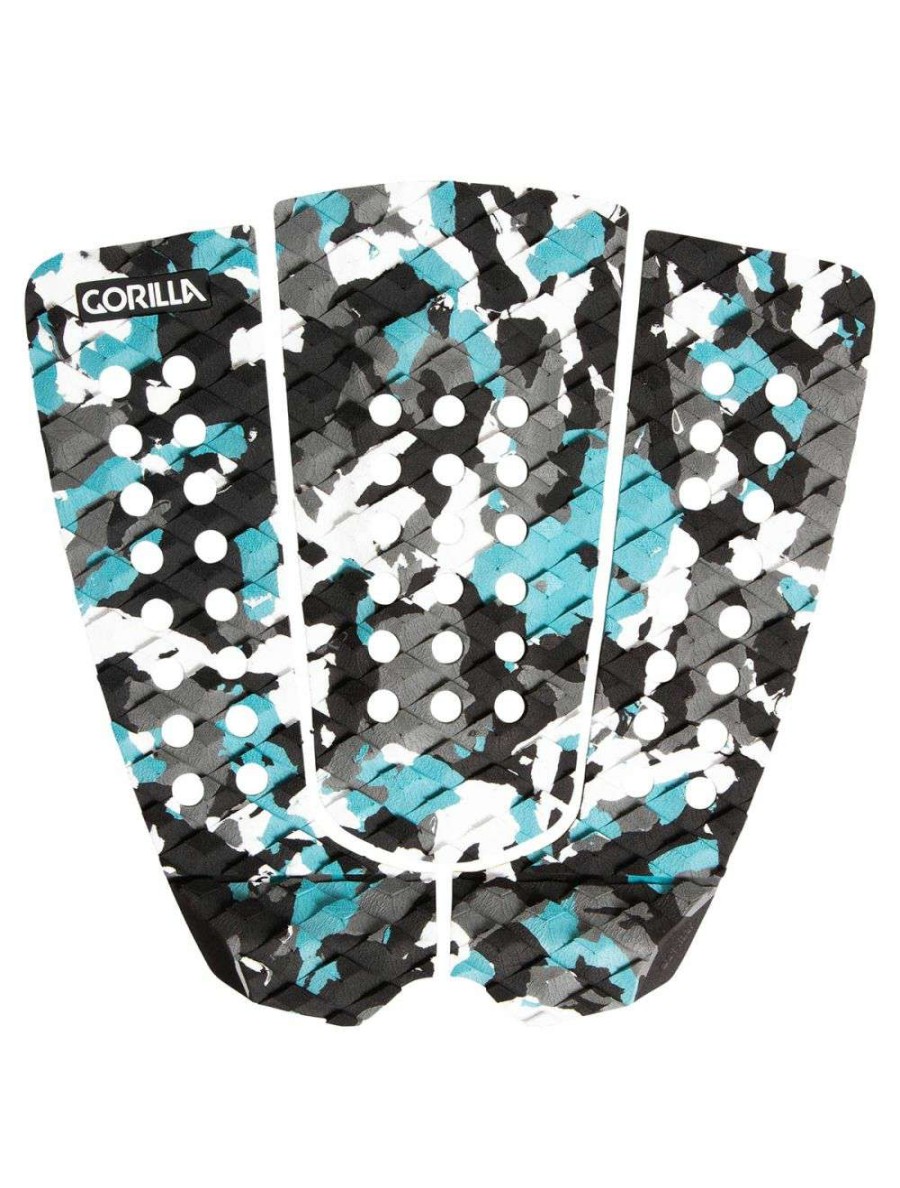 Surf Accessories * | Gorilla Geiselman 3 Piece Tail Pad Adriatic Storm Blue Promotion